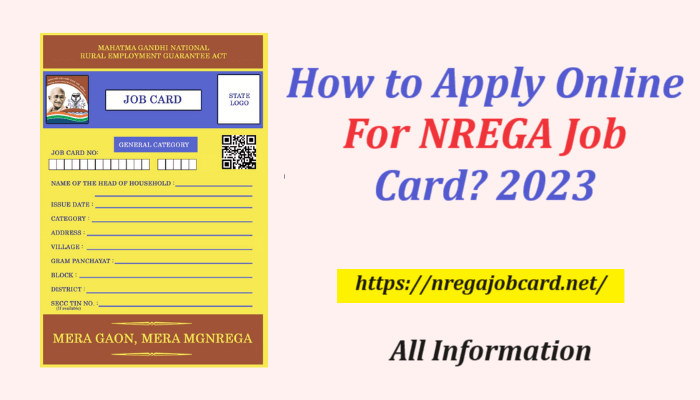 How to Apply Online For NREGA Job Card 2023