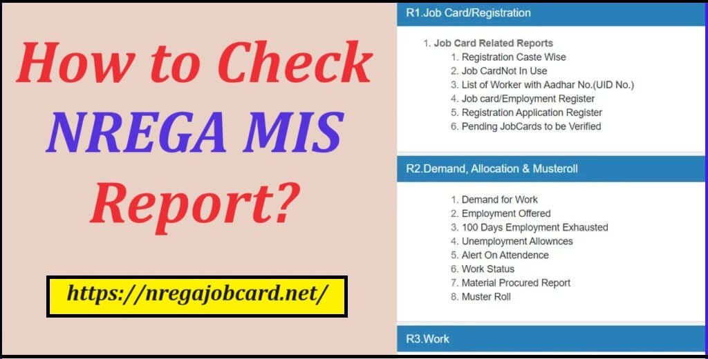 How to Check NREGA MIS Report