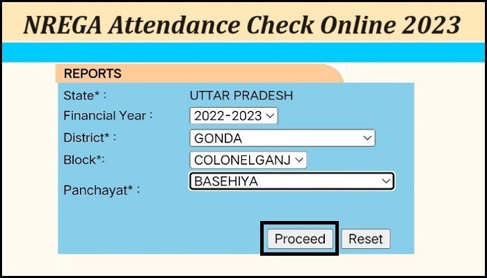 NREGA Attendance Online Check