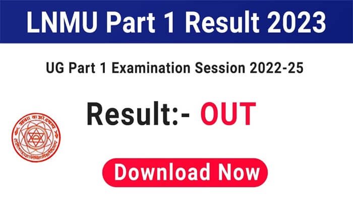 LNMU BA Part 1 Result