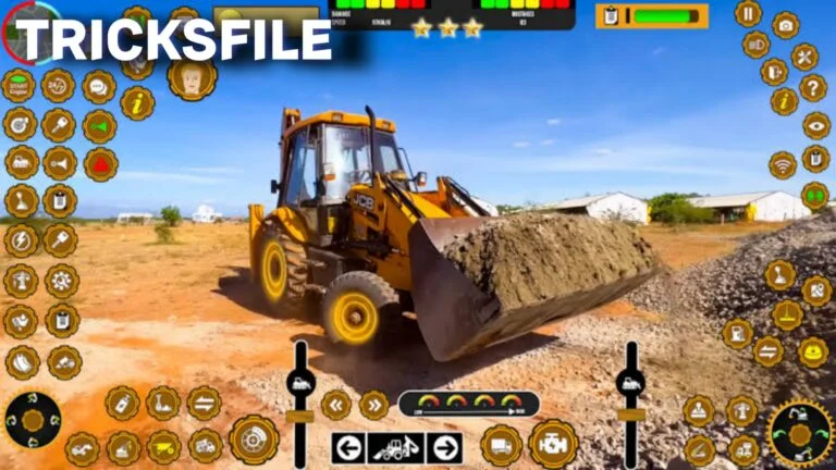 JCB Construction Site Phone Game with Different Levels