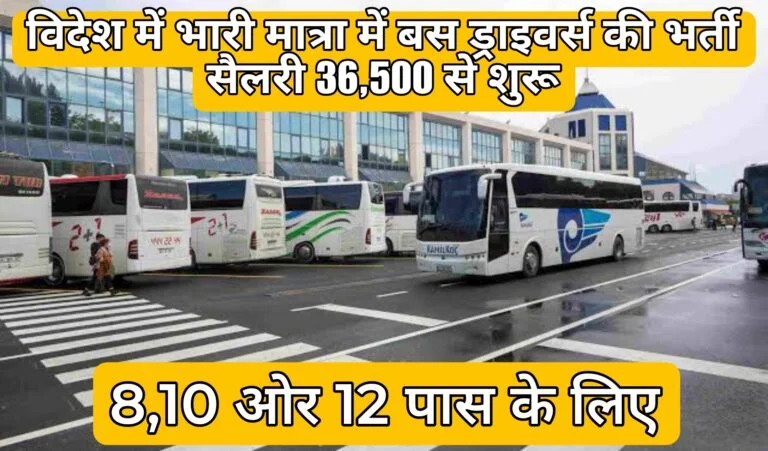 Bus Driver Jobs – विदेश में ड्राइवर के लिए नौकरियां – बिना अनुभव के भी Starting Salary 36,500