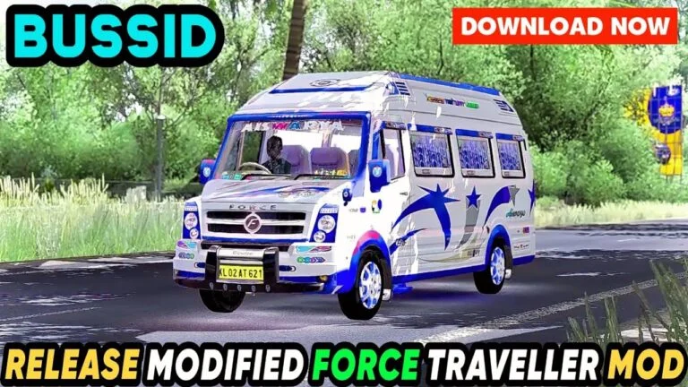 Bus Simulator Indonesia Force Traveler Mod – टूरिस्ट वैन वाला मॉड