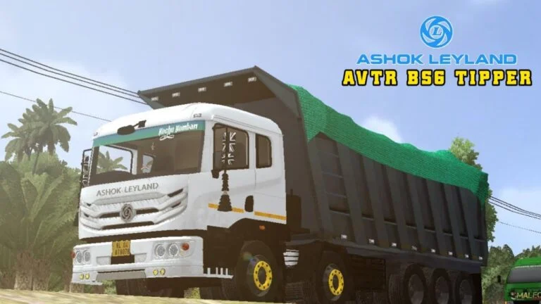 Ashok Leyland BS6 Tipper – Bussid Mod – अशोक लीलैंड टिपर गाडी